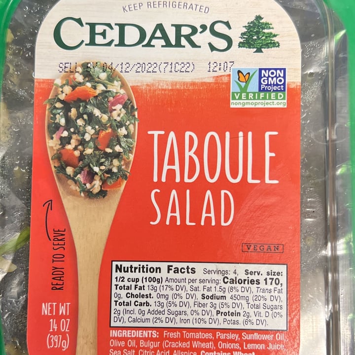 photo of It’s Vegan Cedars shared by @nanomiami46 on  04 Apr 2022 - review