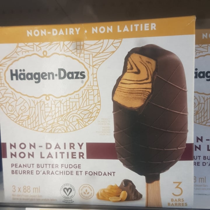 photo of Häagen-Dazs Non-Dairy Peanut Butter Chocolate Fudge Bars shared by @heatherlydss on  18 Jun 2021 - review