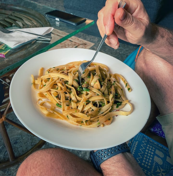 review photo of Travel Yoga Cafe Mushroom coconut fettuccine shared by @peterv50 on 02 Jun 2020 - review