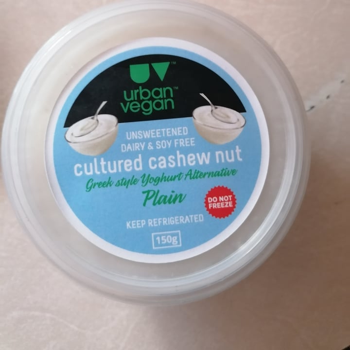 photo of Urban Vegan Cultured Cashew Cream Greekstyle Yoghurt Alternative Black Cherry shared by @twohappyrescuemutts on  31 Jan 2021 - review