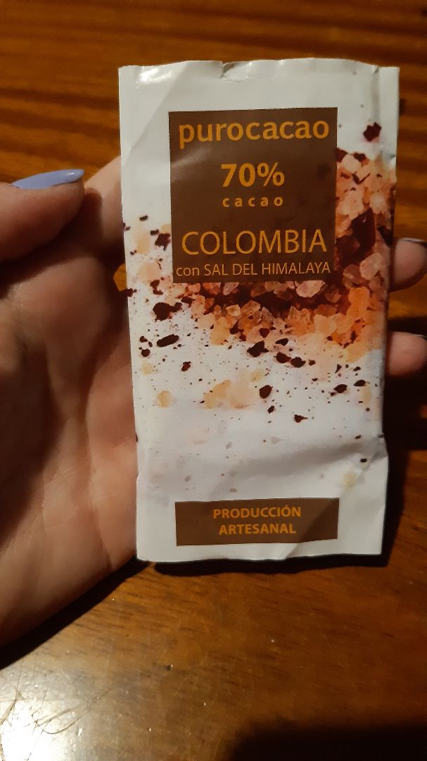 photo of Puro Cacao Chocolate 70% Con Sal Marina shared by @azulclarito on  31 Dec 2019 - review
