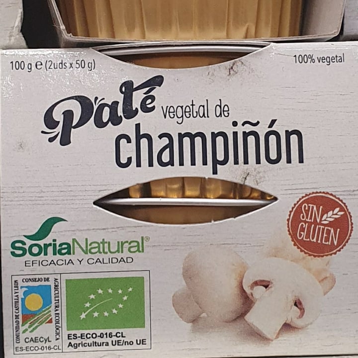 photo of Soria Natural Paté de champiñón shared by @frankyfrankens on  12 May 2020 - review