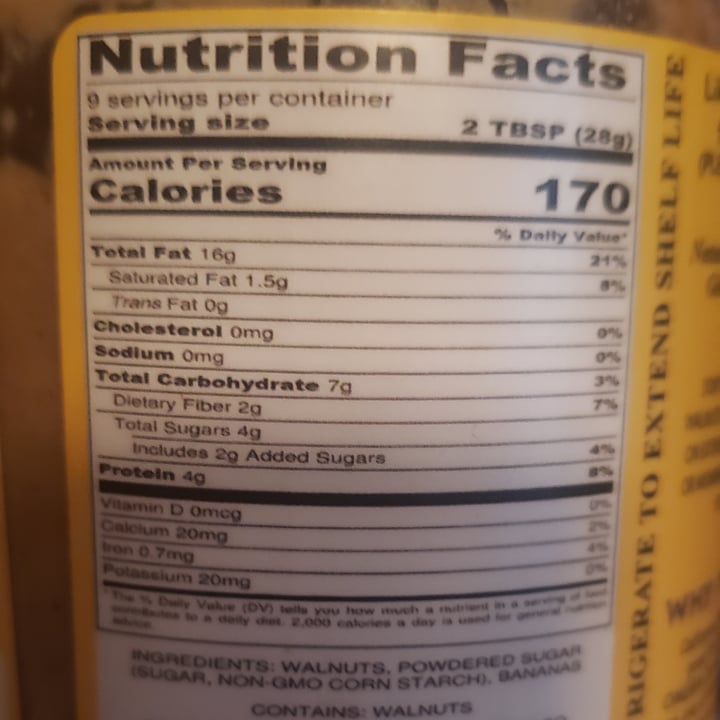 review photo of Crazy Go Nuts Banana walnut butter shared by @andicarv on 26 Nov 2020 - review