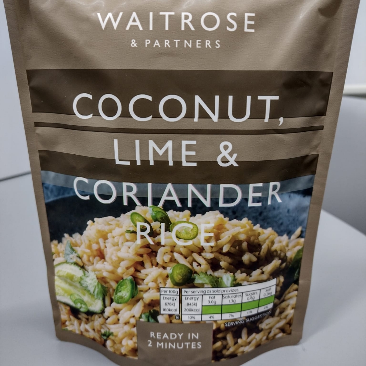 Coconut, lime & coriander rice from Waitrose & partners - Vegan Product ...