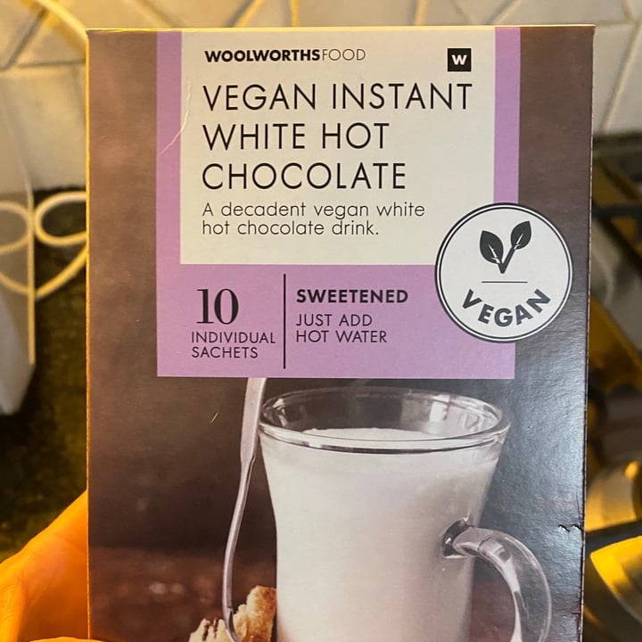 photo of Woolworths Food Vegan instant white hot chocolate shared by @jacquivo on  04 May 2021 - review