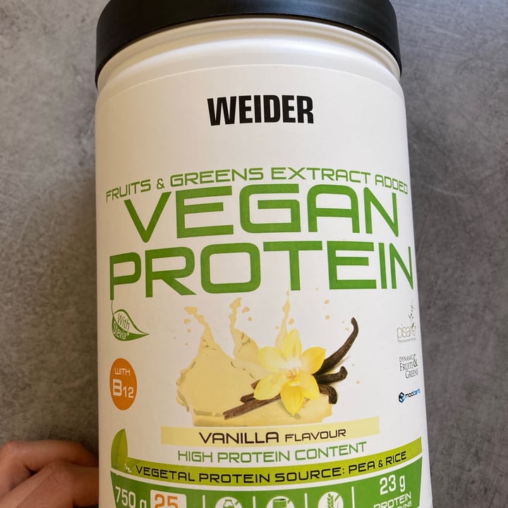 photo of Weider Vegan Protein (Vanilla) shared by @katerinadam on  02 Apr 2021 - review