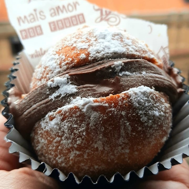 review photo of Um Sonho de Coxinha (Cantina Vegana) Sonho de chocolate shared by @dudalemos on 15 Jul 2021 - review