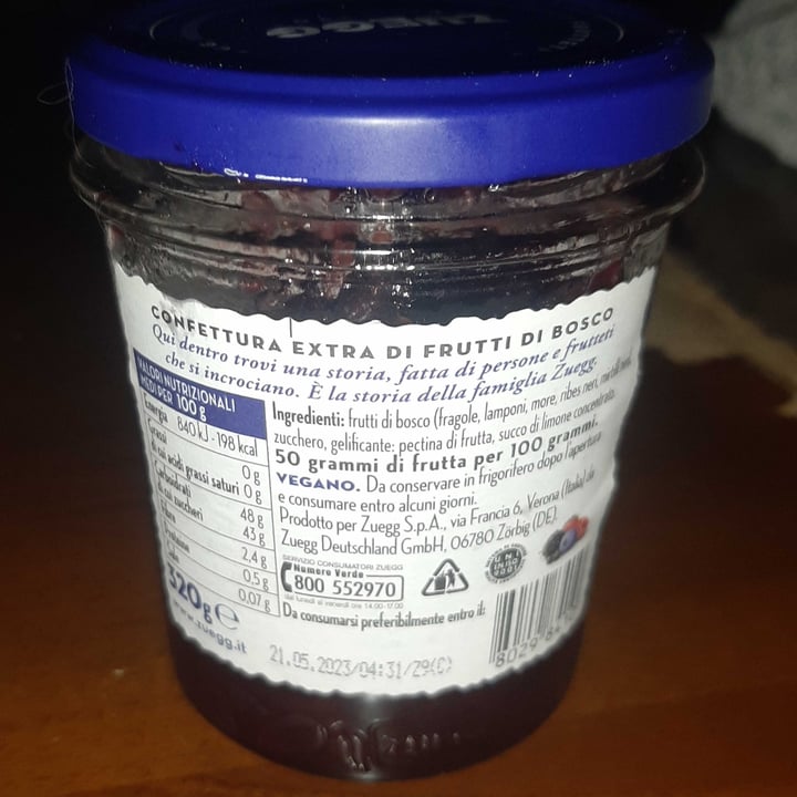 photo of Zuegg Marmellata Di Frutti Di Bosco shared by @fabianaperla on  17 Jun 2022 - review