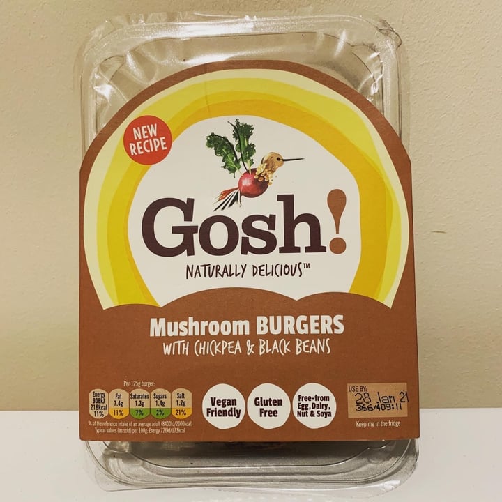 photo of Gosh! Mushroom Burger shared by @vegetabill on  28 Jan 2021 - review
