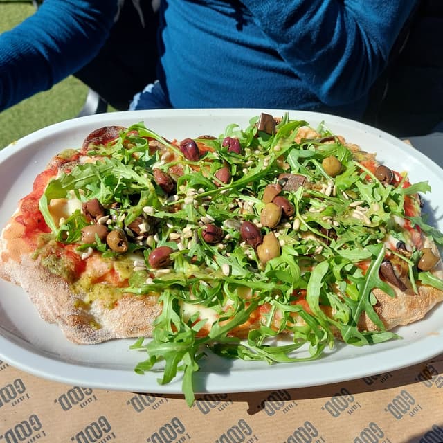 Foto del plato “Veggy Pinsa”