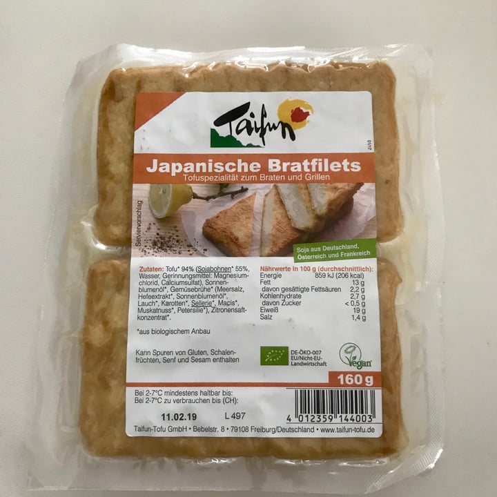 review photo of Taifun Tofu-Filets Japanese Style shared by @lea on 09 Feb 2019 - review