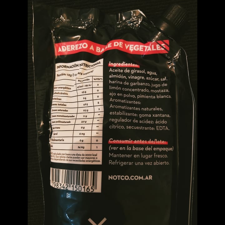 review photo of NotCo Not Mayo Original - Doypack shared by @andrealuft on 10 Jan 2021 - review