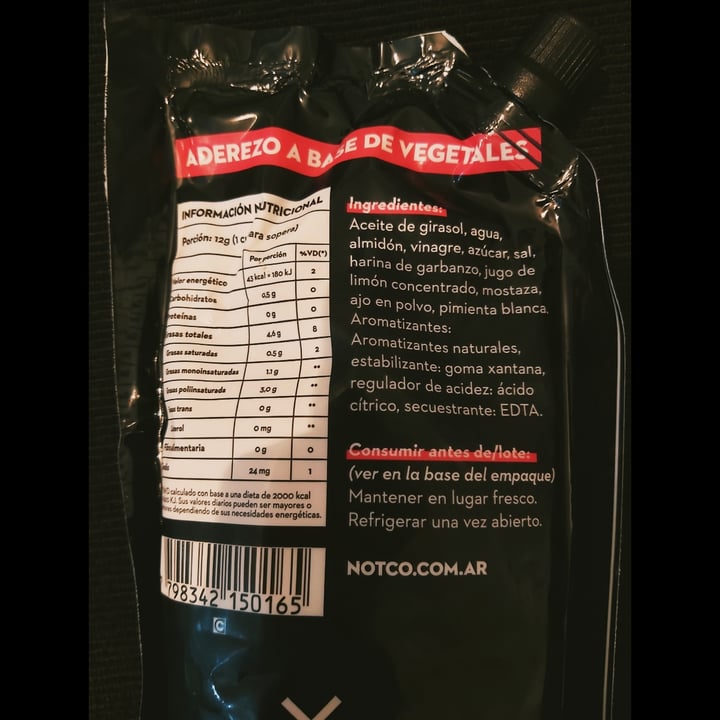 photo of NotCo Not Mayo Original - Doypack  shared by @andrealuft on  10 Jan 2021 - review