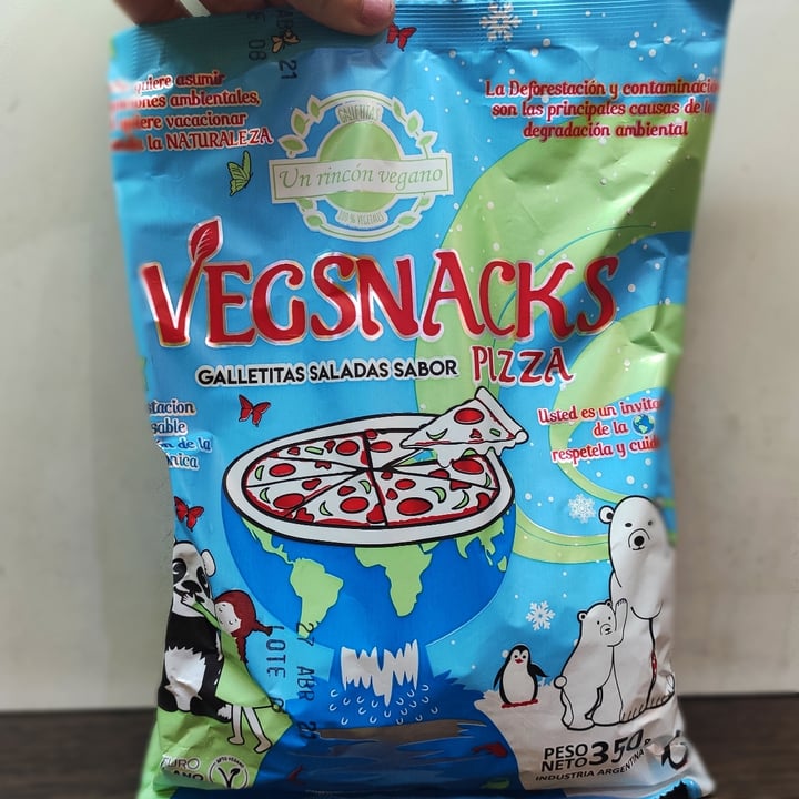 review photo of Un Rincón Vegano Vegsnacks Galletas Saladas sabor Pizza shared by @melinacmansilla on 20 Jan 2021 - review