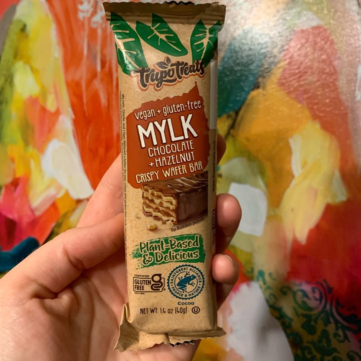 photo of Trupo Treats Mylk Chocolate + Hazelnut Crispy Wafer Bar shared by @stargazer00742 on  03 Dec 2022 - review