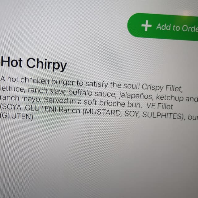 Photo of the dish “Hot Chirpy”