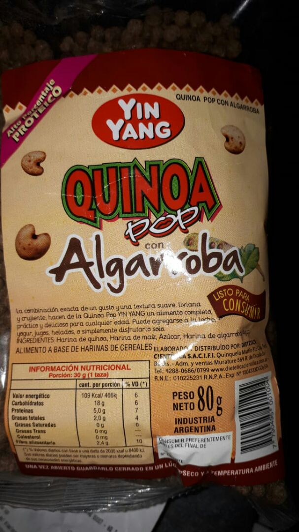 review photo of Yin Yang Quinoa Pop shared by @camil on 30 Aug 2019 - review