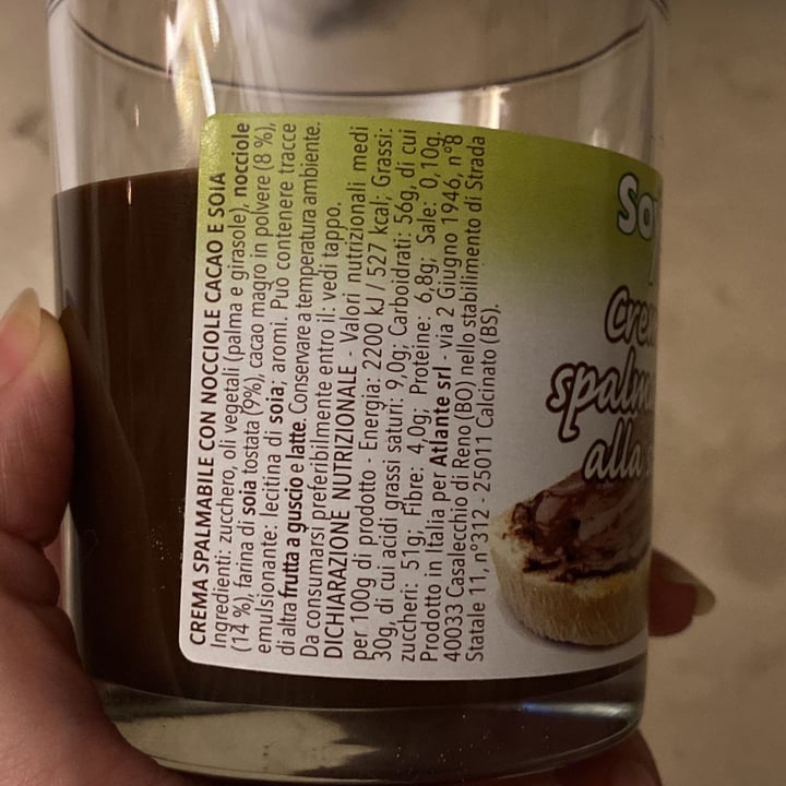 photo of Soya life Crema Spalmabile Alla Soia Senza Glutine shared by @valesau1980 on  25 Jan 2022 - review