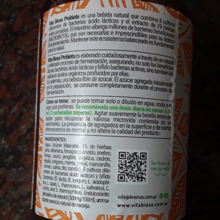 photo of Vita Biosa Probiota Sabor Naranja shared by @solnapoli on  20 Jun 2020 - review