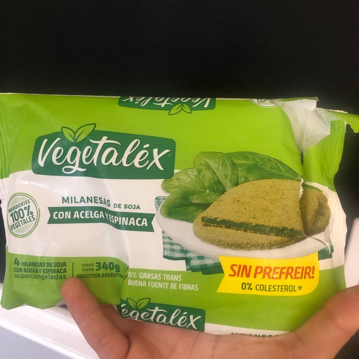photo of Vegetalex Milanesa de Soja con Acelga y Espinaca shared by @camimurga on  04 Sep 2022 - review