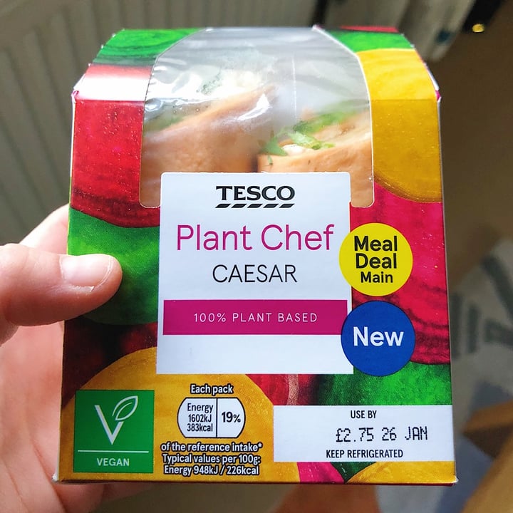 review photo of Tesco Plant Chef Caesar Wrap shared by @laurasims on 25 Jan 2021 - review