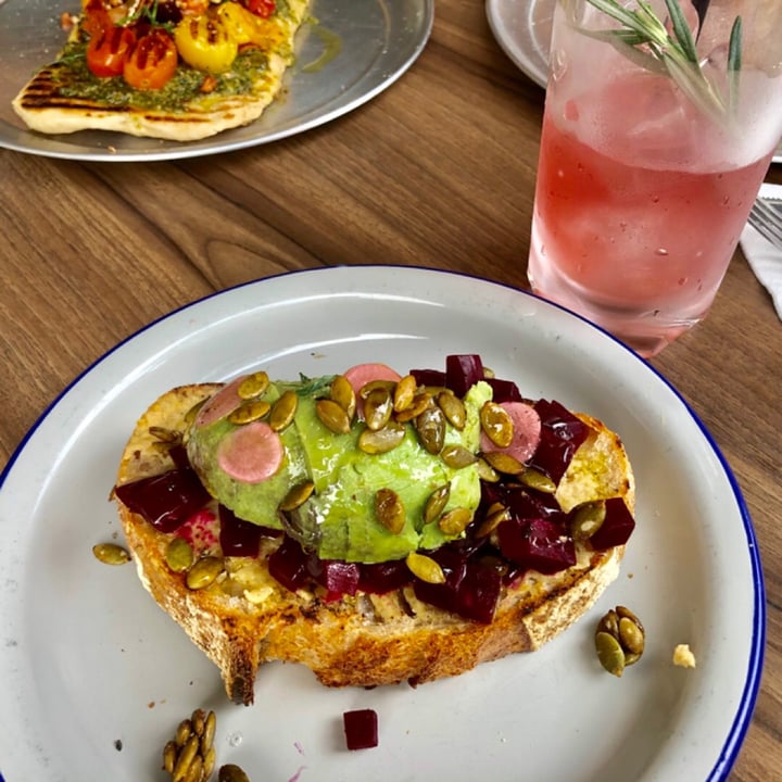 photo of MICRO bakery | kitchen Beetroot Avocado Tartine shared by @s1224 on  17 Jan 2020 - review