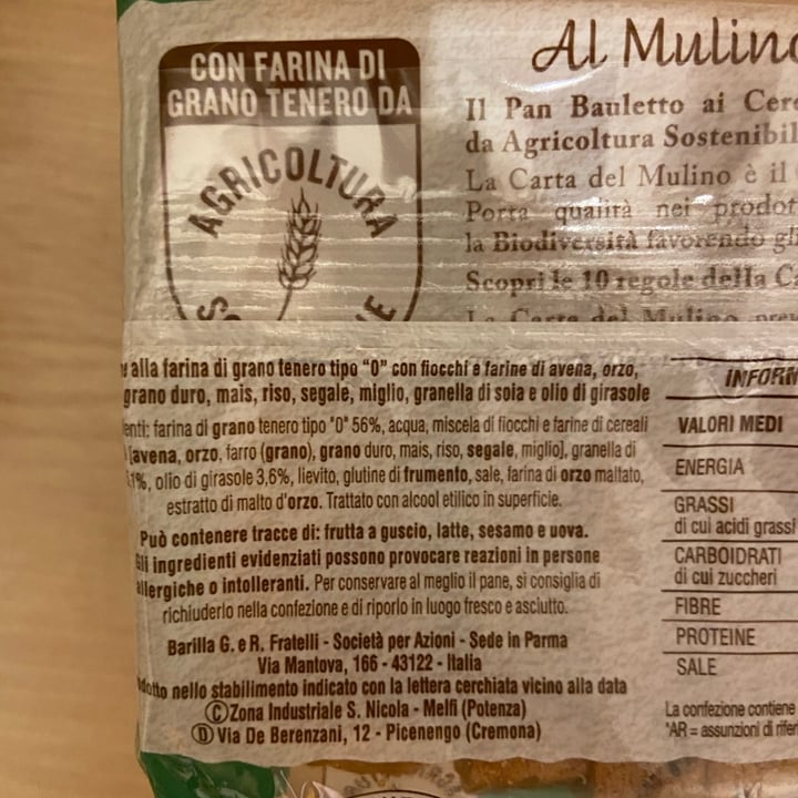 photo of Mulino Bianco Pan Bauletto ai Cereali e Soia shared by @xxva on  27 Mar 2022 - review