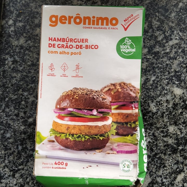 photo of Gerônimo hambúrguer de grão de bico Hambúrguer de grão de bico geronimo shared by @bahmachado on  29 Dec 2021 - review