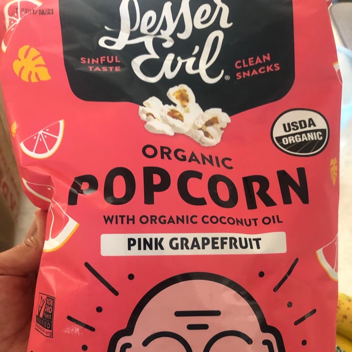 photo of Lesser Evil Snacks Grapefruit Popcorn shared by @mennny on  04 Jul 2020 - review