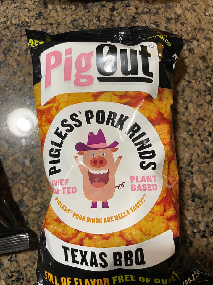photo of Outstanding Foods Pig List Pork Rinds Texas BBQ shared by @karenasp on  02 May 2022 - review