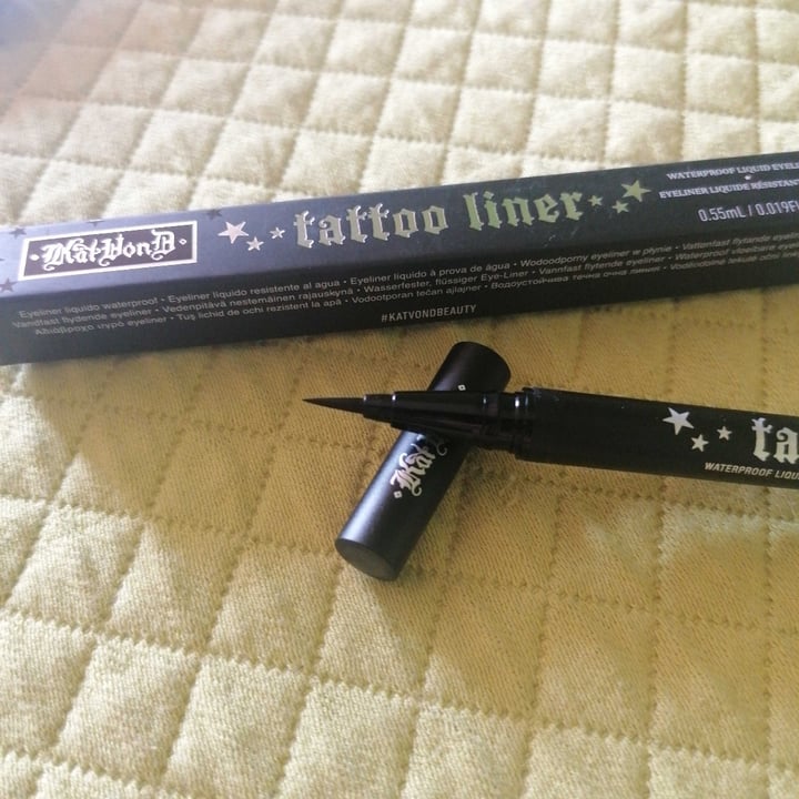 photo of KVD Beauty Tattoo Liner in Trooper Black shared by @shoey on  17 Sep 2020 - review