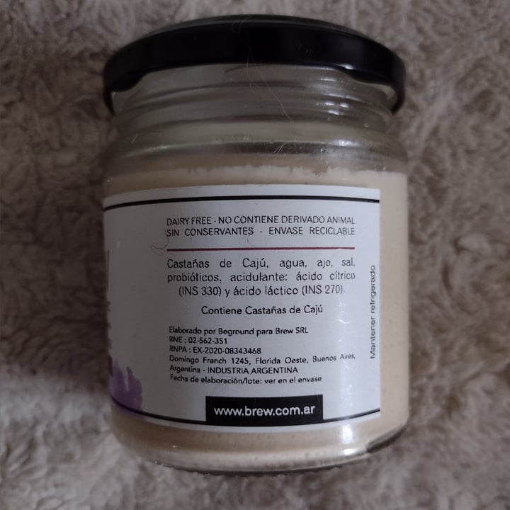 review photo of Brew Tipo Queso Untable A Base De Castañas De Cajú Sabor Ajo. shared by @delfimartinez on 10 Sep 2021 - review