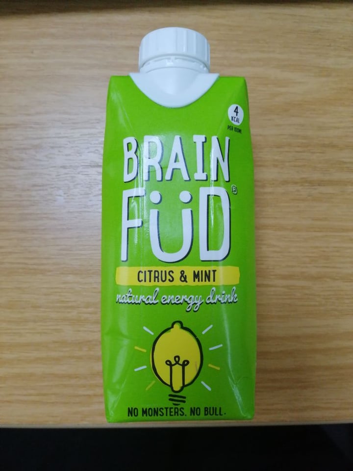 photo of Brain Füd Natural Energy Drink (Citrus & Mint) shared by @vomwind on  10 Dec 2019 - review