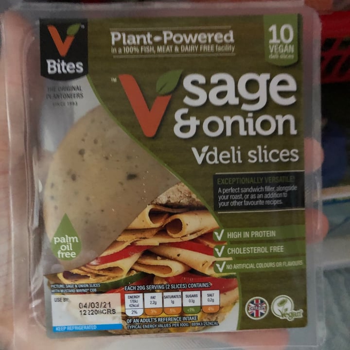 photo of VBites Sage & Onion Slices shared by @harveyrandall on  23 Feb 2021 - review