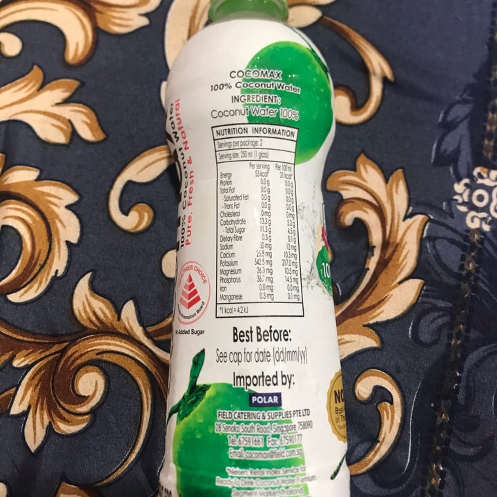 photo of Cocomax 100% Coconut Water shared by @geethaharini27 on  11 Sep 2021 - review