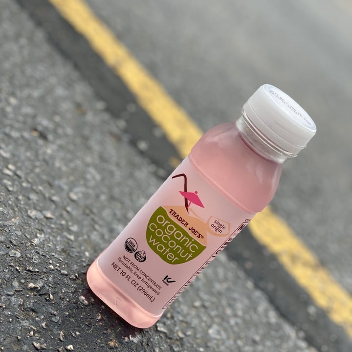 photo of Trader Joe's Organic Coconut water shared by @jcovington07 on  04 Jun 2020 - review