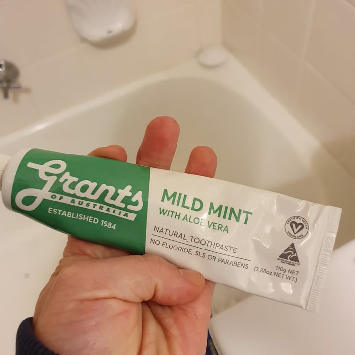 review photo of Grants of Australia Mild mint toothpaste shared by @kaceymad on 22 May 2020 - review