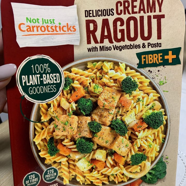 photo of Not Just Carrotsticks Delicious Creamy Ragout with Miso Vegetables & Pasta shared by @apocalyplease on  02 Jan 2021 - review