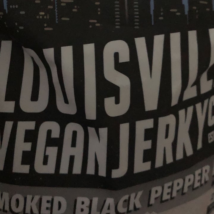photo of  Louisville Vegan Jerky Co. Smoked Black Pepper Jerky shared by @lovespigs on  15 Jul 2022 - review