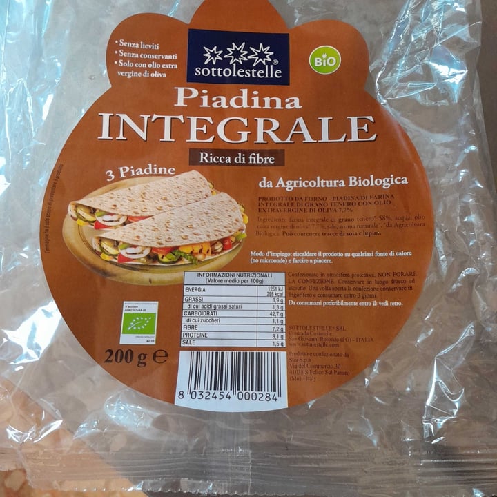 photo of Sottolestelle Piadina Integrale shared by @valery10 on  25 Nov 2022 - review