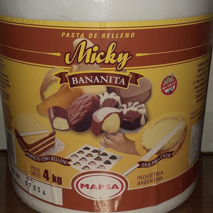 review photo of Micky Pasta para relleno bananita shared by @yanilpedrosa on 03 Dec 2020 - review
