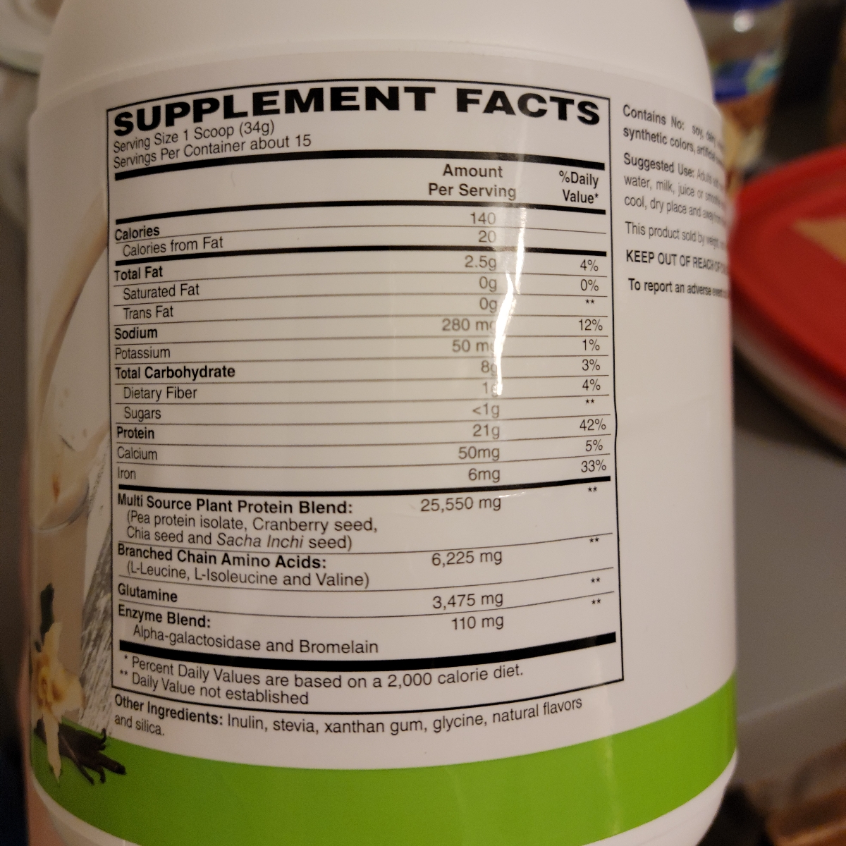 Nature's Promise Vegan Plant Protein Powder Vanilla Reviews abillion