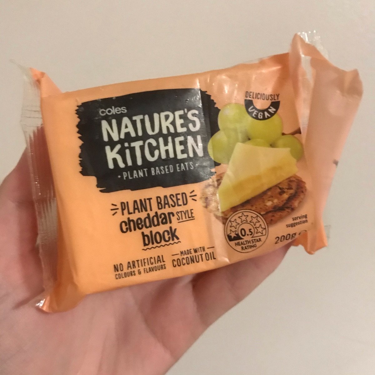 Coles Nature's Kitchen Cheddar style block Reviews abillion