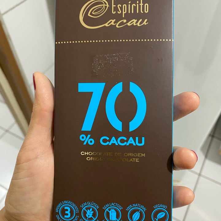 photo of Espírito Cacau Chocolate 70% shared by @samia111 on  18 Jun 2022 - review