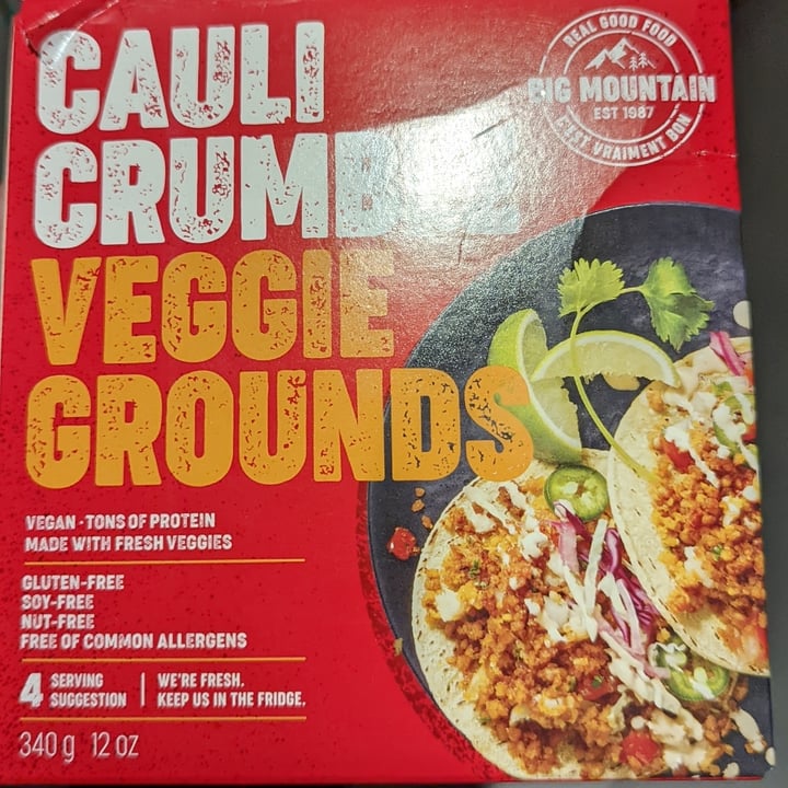 review photo of Big Mountain Foods Cauli Crumble Veggie Grounds shared by @jmarikar on 03 Nov 2021 - review