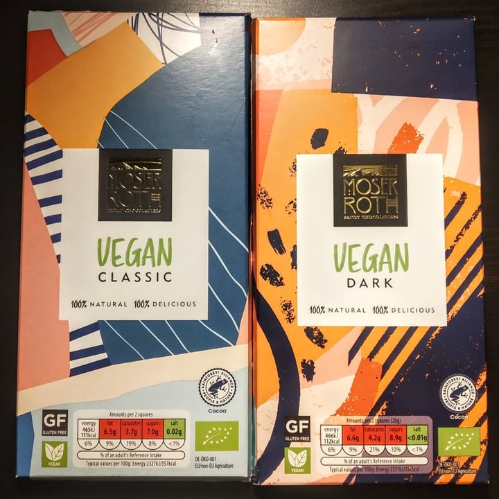 review photo of ALDI Moser Roth Vegan Classic Chocolate shared by @silviamouse on 21 Dec 2021 - review