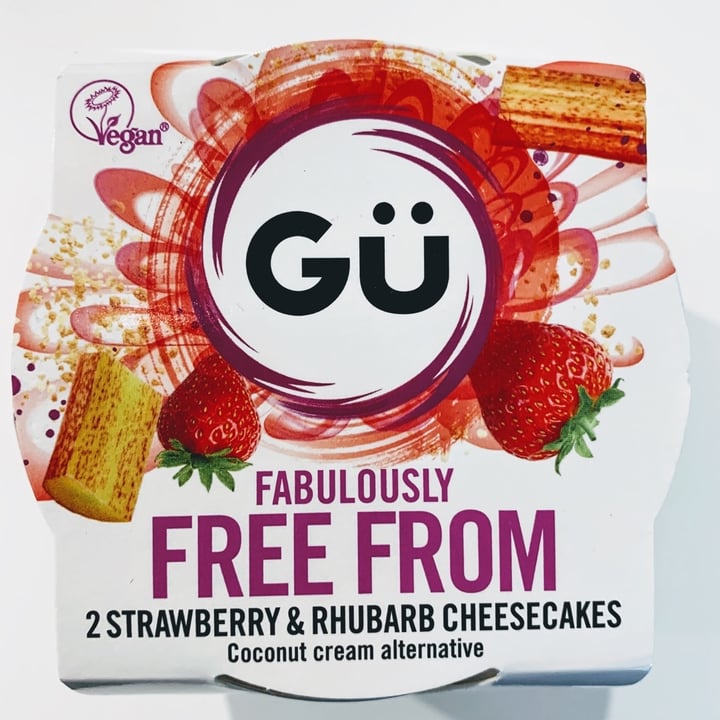 photo of Gü Free From Strawberry And Rhubarb Cheesecakes shared by @psykie on  15 Feb 2020 - review