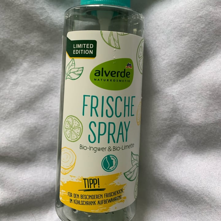 photo of Alverde Naturkosmetik Frische spray shared by @marisasa on  15 Mar 2022 - review