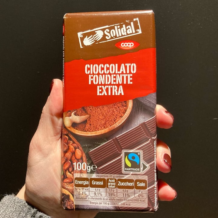 photo of Solidal coop Cioccolato Fondente Extra  shared by @fedu on  30 Mar 2022 - review