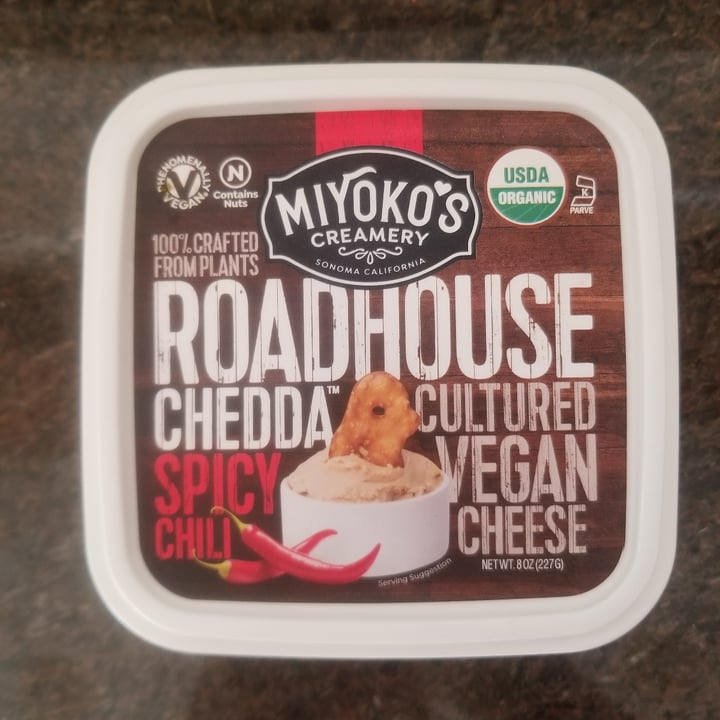 review photo of Miyoko's Creamery Organic Roadhouse Chedda Spicy Chili shared by @veganfoodie01 on 23 Sep 2020 - review